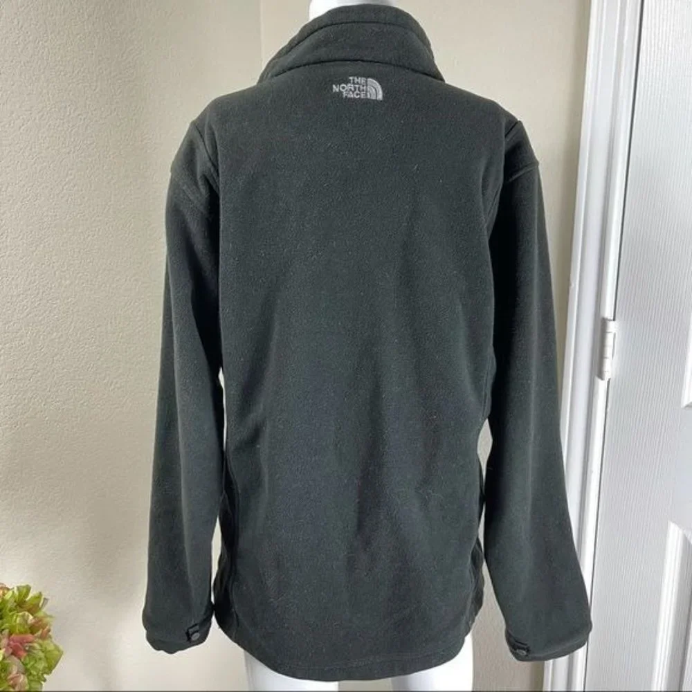 The North Face Boy's Black Fleece 3/4 Zip Pullover Size XL